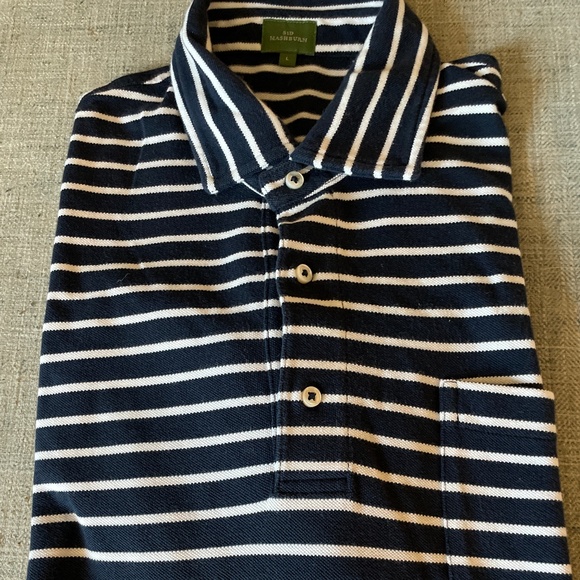 Sid Mashburn Polo size large ink & white - Picture 1 of 3